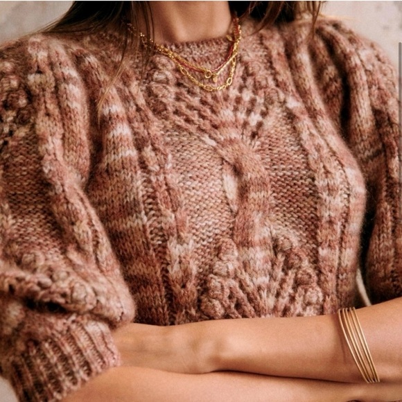 🤎Sezane Mohair Wool Knit Short Sleeve
Sweater Giulia XXL🤎 - Picture 2 of 8